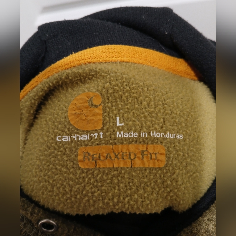 Men's Carhartt Olive Green‎ Hoodie - Picture 10 of 12